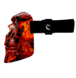 Hot Leathers FMP1002 'Flame Skull' Polypro Face Mask with Smoke Lenses