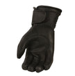 Milwaukee Leather G034 Men's Black Deerskin Leather Thermal Lined Gauntlet Gloves