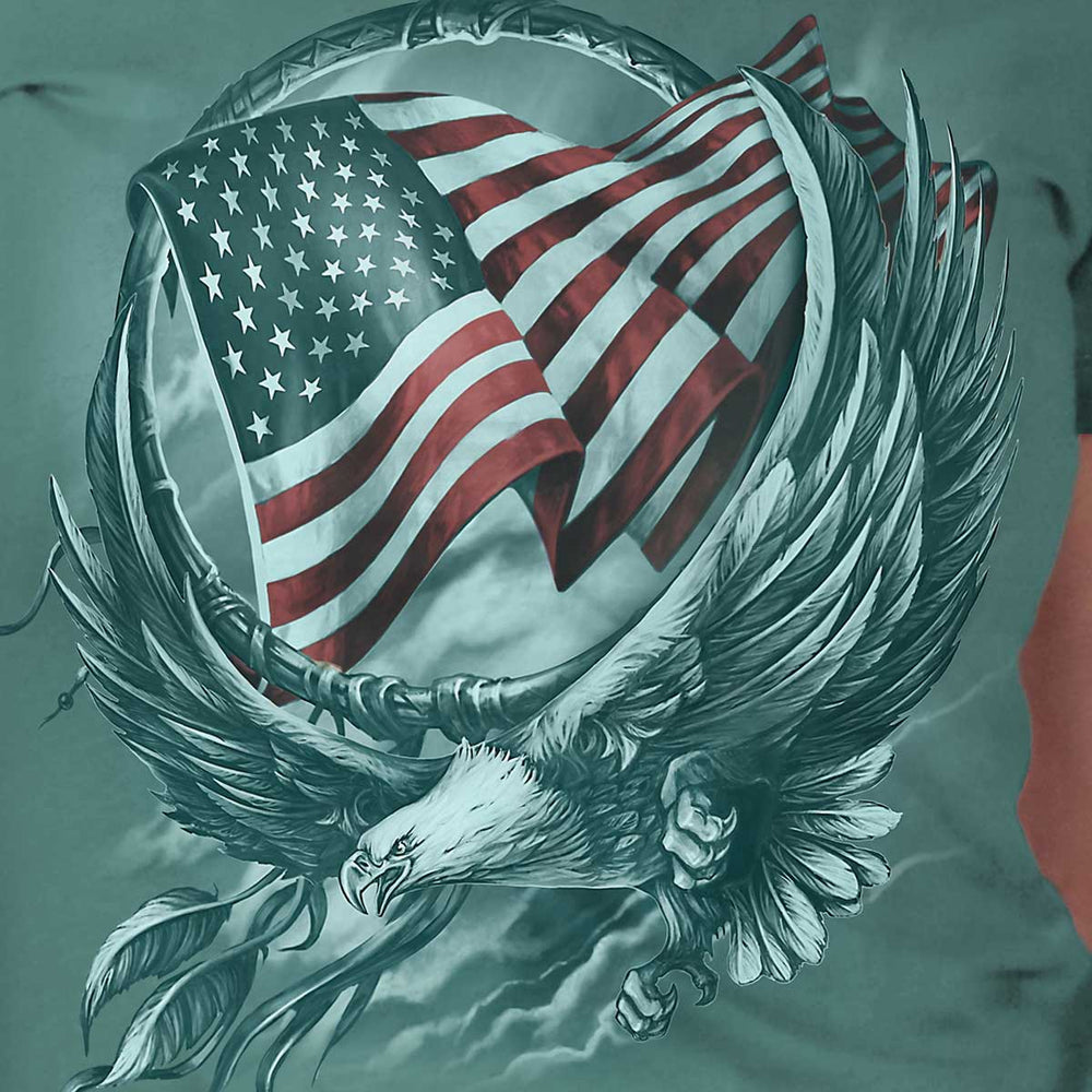 Hot Leathers GLC1542 Hoop Eagle Ladies T-Shirt