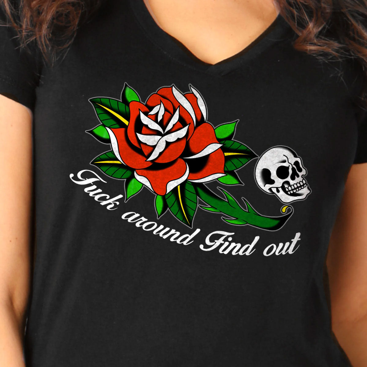 Hot Leathers Ladies Fuck Around Find Out T-Shirt GLC1551