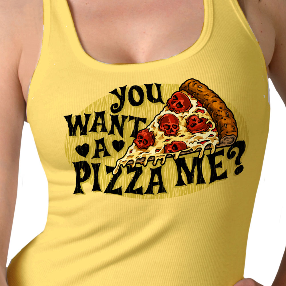 Hot Leathers Ladies Pizza Me Tank Top GLC2586