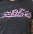 Hot Leathers GLR1215 Ladies Pink and Purple Fire Bobber Full Cut Motorcycle T-Shirt