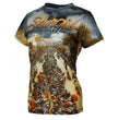 Hot Leathers Ladies Sturgis Main Street Fitted 3D All Over Printed T-Shirt GLS1004
