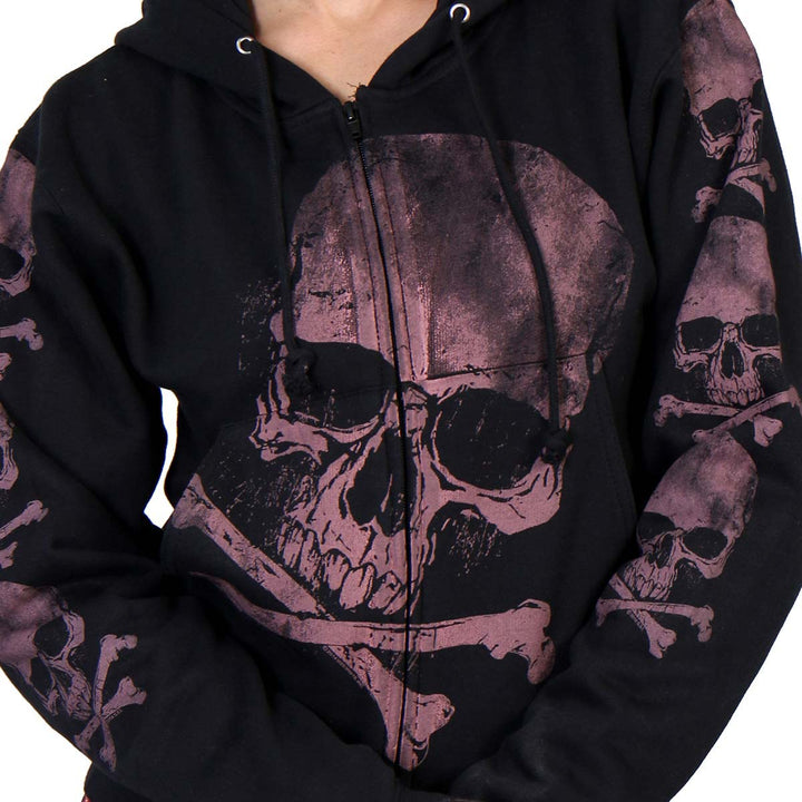Hot Leathers GLZ4324 Ladies ‘Skull and Crossbones&