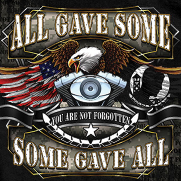 Hot Leathers GMD1031 Men's 'All Gave Some' POW Eagle T-Shirt