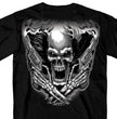 Hot Leathers GMD1076 Men's 'Assassin' Double Sided Black T-shirt