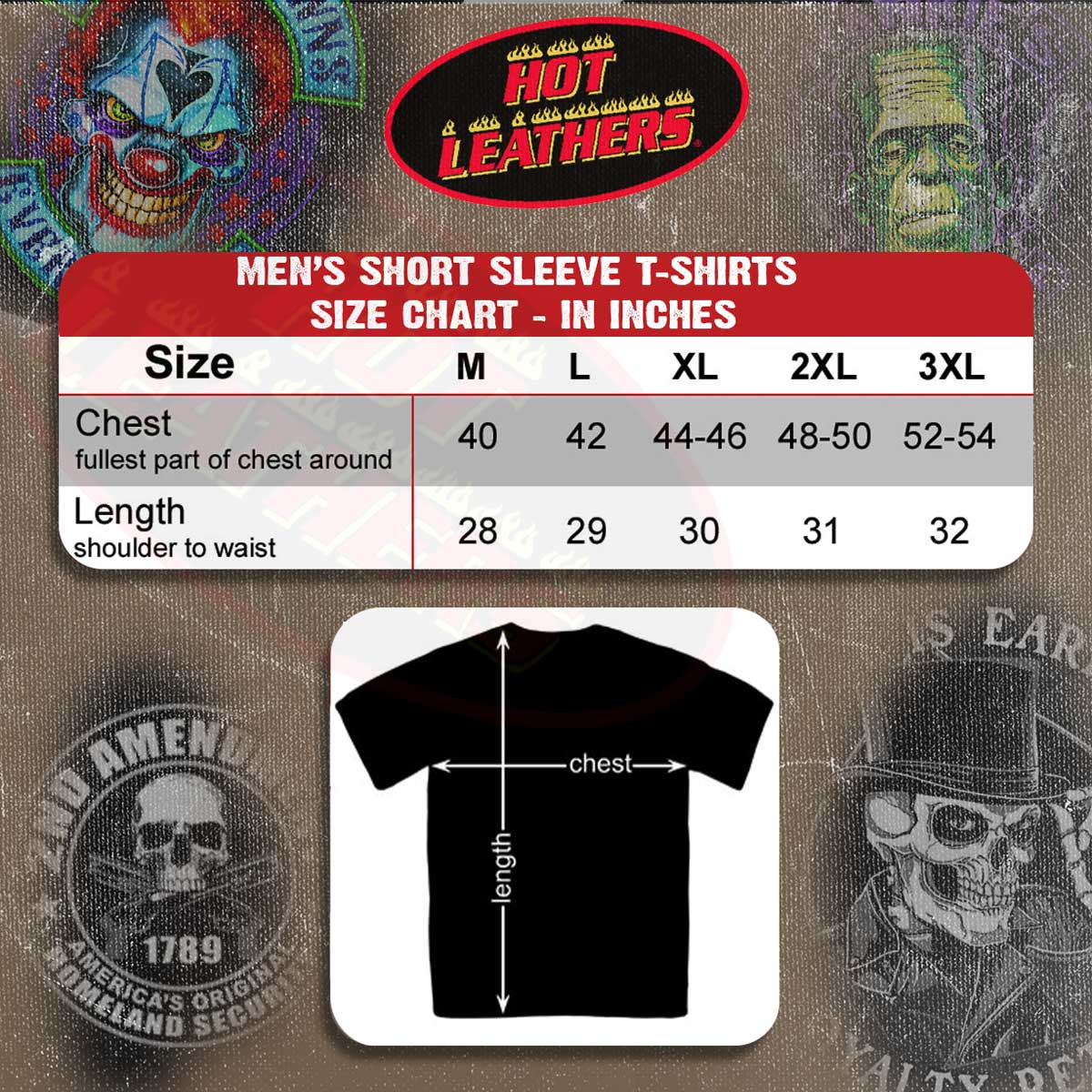 Hot Leathers GMD1328 'Frankie's Speed Shop' Mens Black T-Shirt