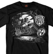 Hot Leathers GMD1352 Men 'Scroll- Bikers for Life' Double Sided Black T-Shirt