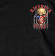 Hot Leathers GMD1364 Mens 'Skull Bandanna - America Rising' Black T-Shirt