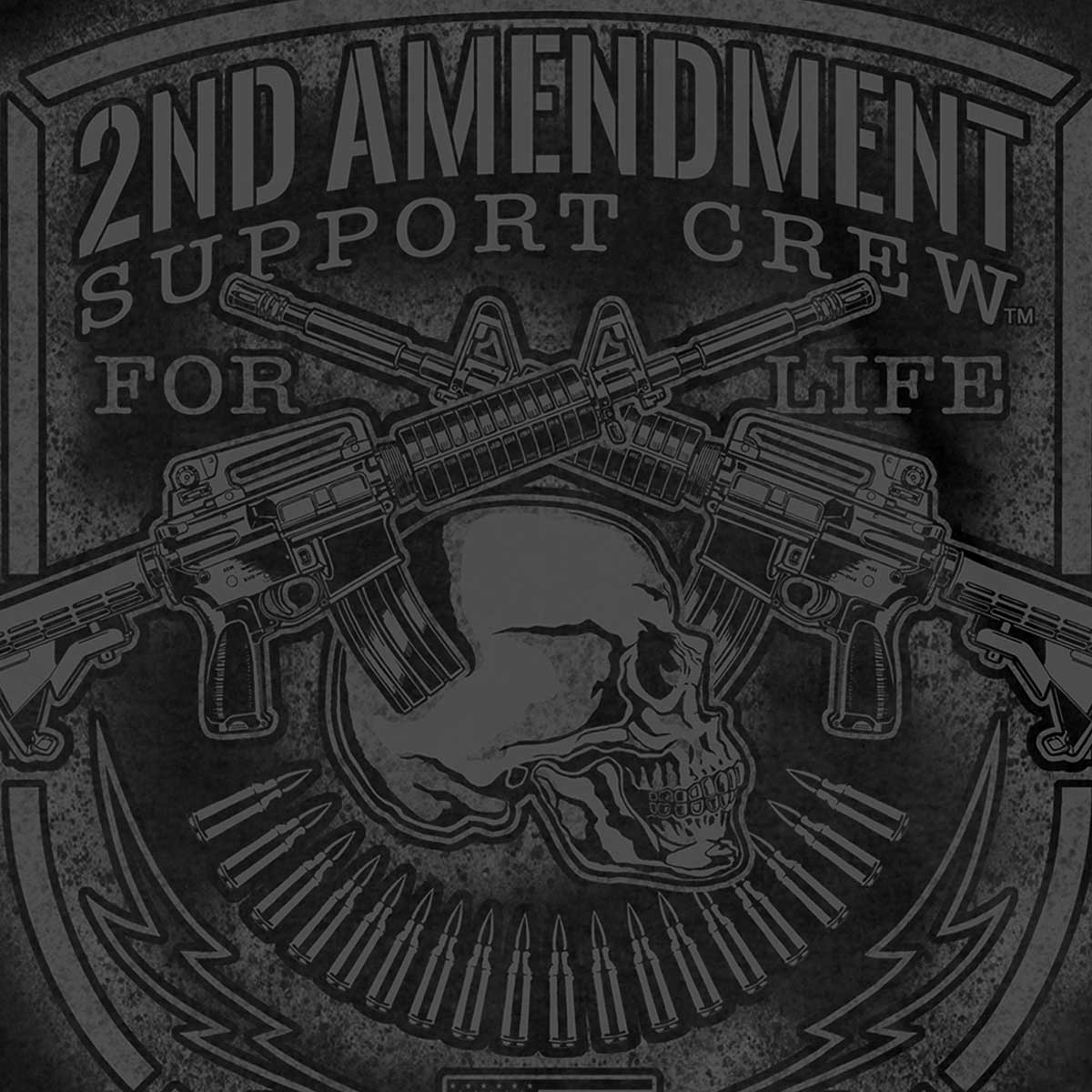 Hot Leathers GMD1442 Men's Black '2nd Amendment Support' T-Shirt