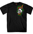 Hot Leathers Men's Respect All Fear None Skull Tattoo T-Shirt GMD1514
