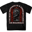Hot Leathers GMD1520 Men's Black The Best Defense 2nd Amendment Short Sleeve T-Shirt