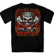 Hot Leathers GMD1535 Men's Black Skull and Pistons T-Shirt
