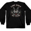 Hot Leathers GMD2007 Men's 'Lone Wolf No Club' Biker Long Sleeve Shirt