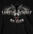 Hot Leathers GMD2007 Men's 'Lone Wolf No Club' Biker Long Sleeve Shirt