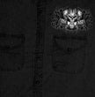 Hot Leathers GMD5015 Men's Black Ride or Die Skull Sleeveless Denim Button Shirt