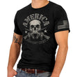 Hot Leathers GML1005 Men’s ‘American Support Crew’ Black T-Shirt