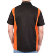 Hot Leathers GMM1003 Men's Mechanics 2-Tone Sides Button Up Heavy-Duty Work Shirt for | Classic Mechanic Work Shirt