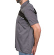 Hot Leathers GMM1005 Men's Classic Mechanic 2-Tone Button Up Work Shirt w/ Reflective Material