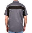 Hot Leathers GMM1005 Men's Classic Mechanic 2-Tone Button Up Work Shirt w/ Reflective Material