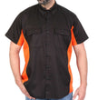 Hot Leathers GMM1008 Men's 2 Tone Lowsides Button Up Heavy-Duty Work Shirt for | Classic Mechanic Work Shirt