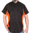 Hot Leathers GMM1008 Men's 2 Tone Lowsides Button Up Heavy-Duty Work Shirt for | Classic Mechanic Work Shirt