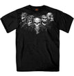 Hot Leathers GMS1423 Men’s ‘Five Skull‘ Short Sleeve Black T-Shirt