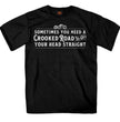 Hot Leathers GMS1438 Men’s ‘Crooked Road‘ Short Sleeve Black T-Shirt