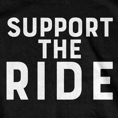 Hot Leathers Men's Black 'Support The Ride' T-Shirt