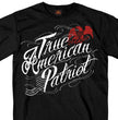 Hot Leathers GMS1454 Mens True American Patriot Black T-Shirt