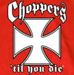 Hot Leathers GMS1456 Mens Classic Chopper's 'Til You Die Classic Red T-shirt