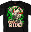 Hot Leathers GMS1474 Men’s Screw Covid Lets Ride Coronavirus Motorcycle Black T-Shirt