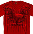 Hot Leathers GMS1482 Men’s Short Sleeve Upwing Eagle Red Cardinal T-Shirt