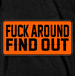 Hot Leathers GMS1504 Men's Black F*** Around Find Out T-Shirt