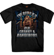 Hot Leathers Men's OCD Old Cranky and Dangerous Mens Black T-Shirt GMS1543