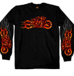 Hot Leathers GMS2154 Men’s ‘Fire Bobber’ Long Sleeve Black Shirt