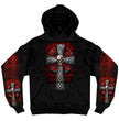 Hot Leathers GMS4022 Men’s ‘Celtic Cross Pocket’ Black Hoodie