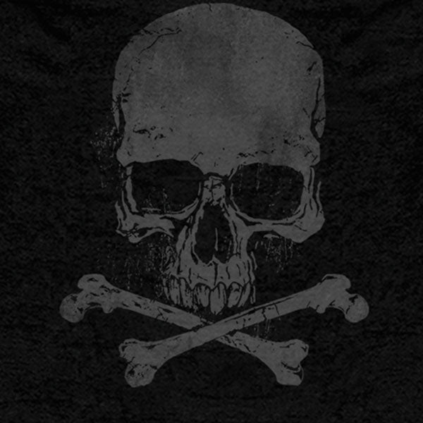 Hot Leathers GMZ4305 Men's 'Skull and Crossbones' Black Hoodie