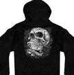 Hot Leathers GMZ4356 Men’s ‘Sweet Demise’ Black Hoodie with Zipper Closure