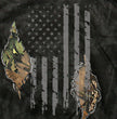 Mossy Oak and Hot Leathers GMZ4470 Mens Limited Edition Mashup Flag Eclipse Camo Zip Up Hoodie Sweatshirt