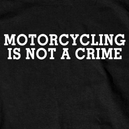 Hot Leathers GSB360 Men’s ‘Motorcycling Is Not A Crime Shirt’ Black Short Sleeve T-Shirt