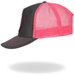 Hot Leathers GSH1001 Middle Finger Grey and Pink Trucker Hat