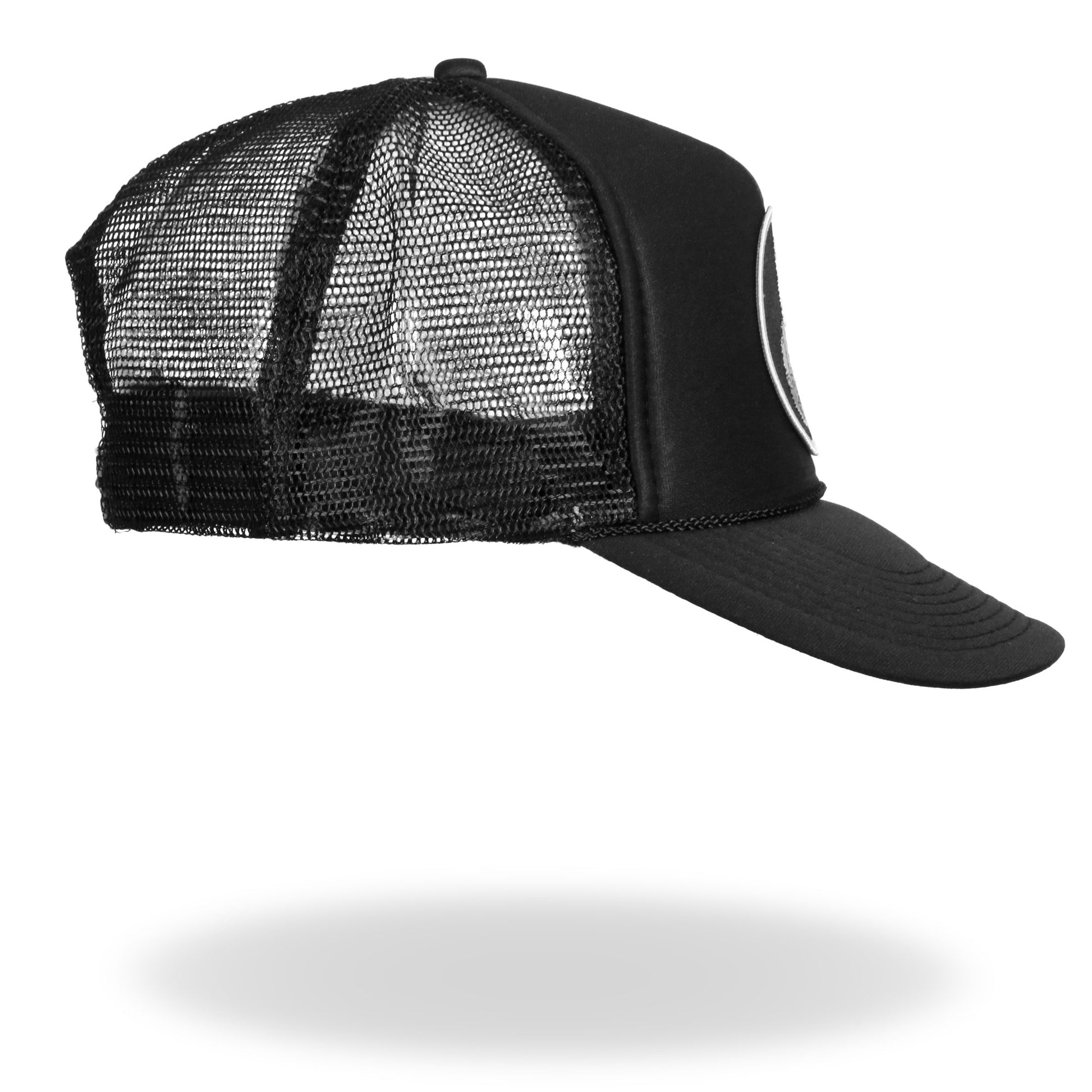 Hot Leathers GSH1004 Middle Finger Black Trucker Hat