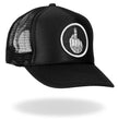 Hot Leathers GSH1004 Middle Finger Black Trucker Hat