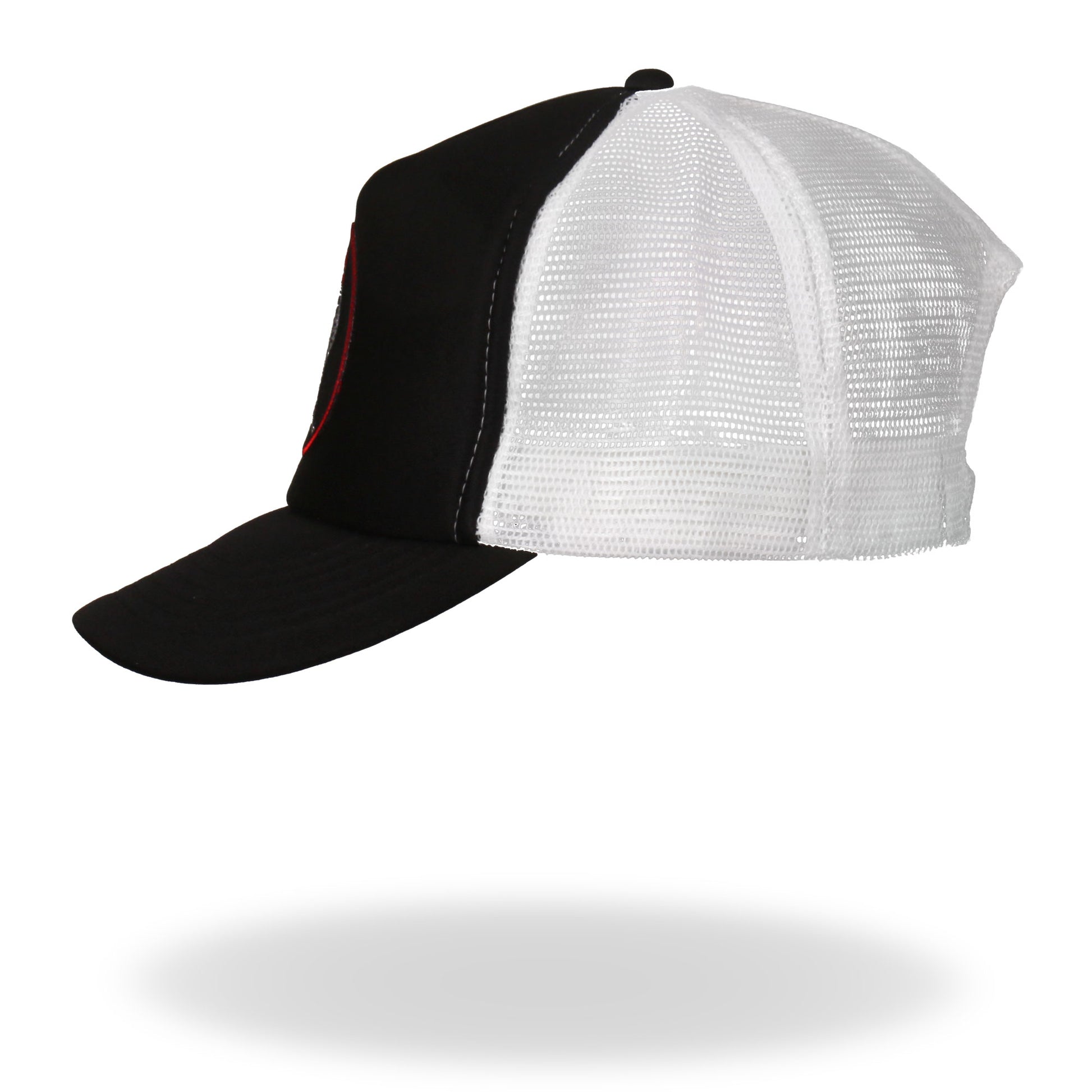 Hot Leathers GSH1012 Rooster Black and White Trucker Hat