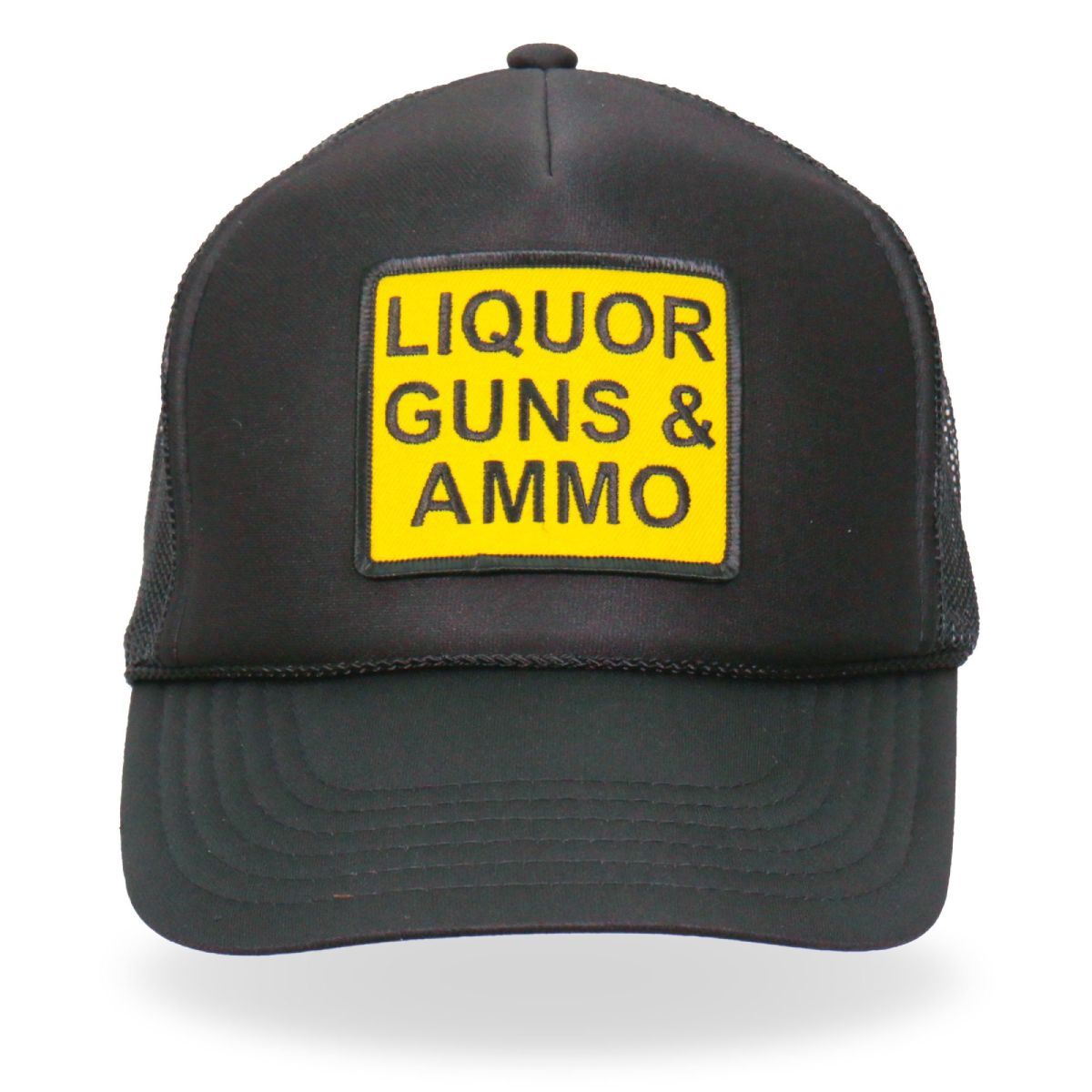 Hot Leathers GSH1033 Liquor Guns Ammo Trucker Hat