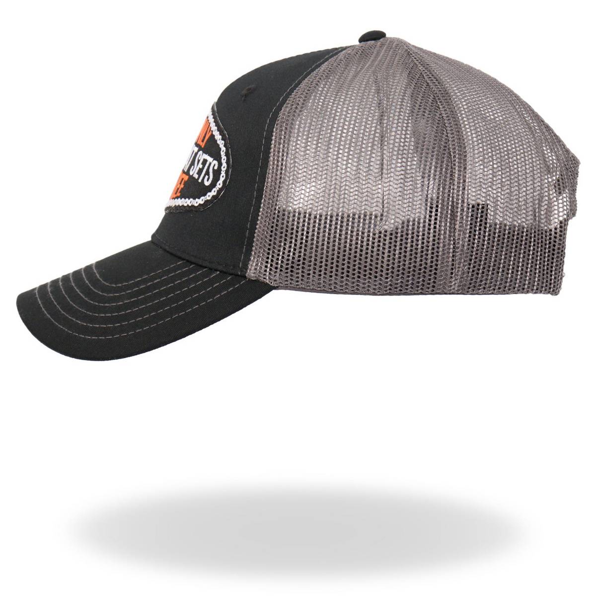 Hot Leathers Black and Grey That Sets You Free Trucker Hat GSH1041