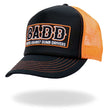 Hot Leathers Orange And Black B.A.D.D. Trucker Hat GSH1051