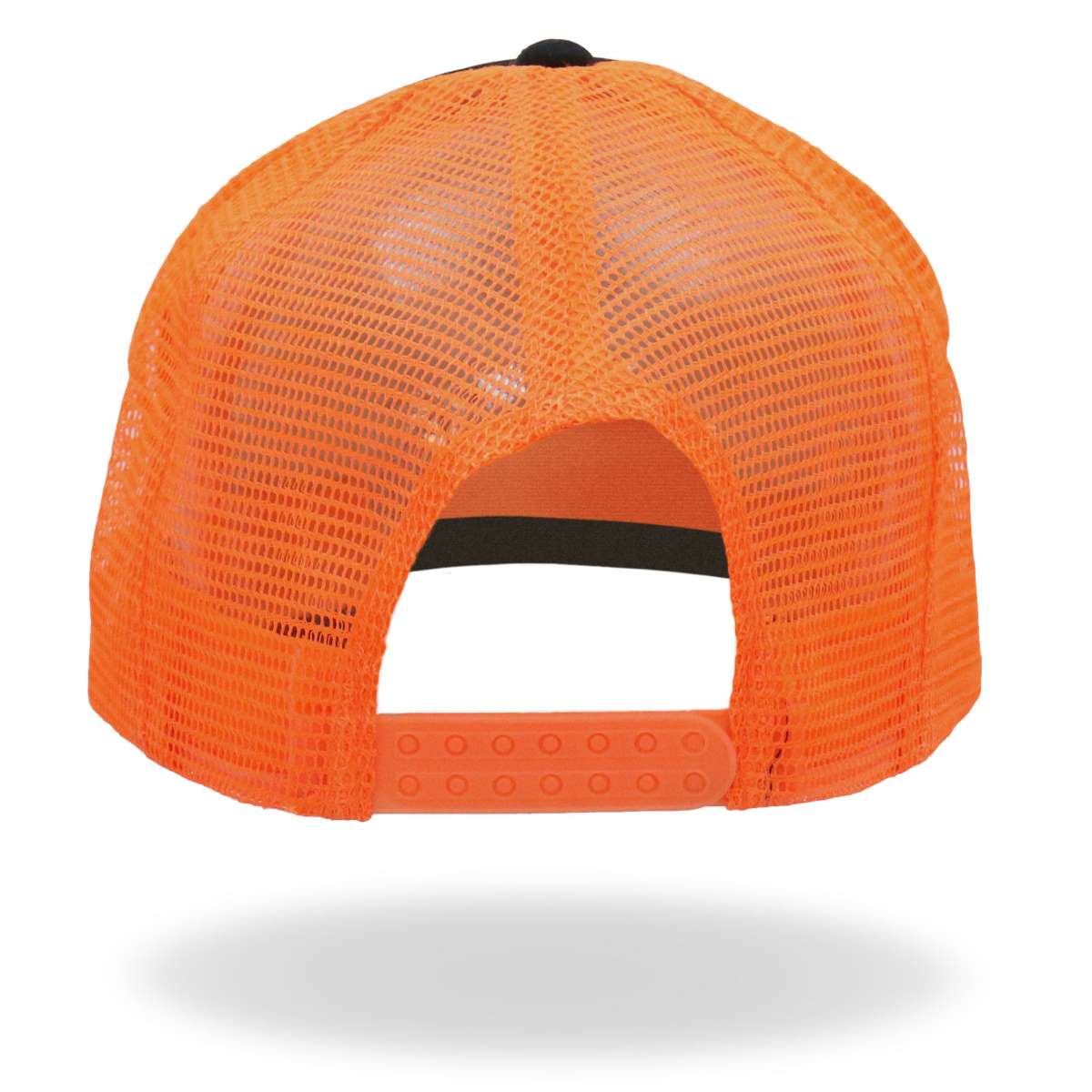 Hot Leathers Orange And Black B.A.D.D. Trucker Hat GSH1051