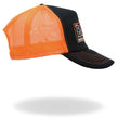 Hot Leathers Orange And Black B.A.D.D. Trucker Hat GSH1051